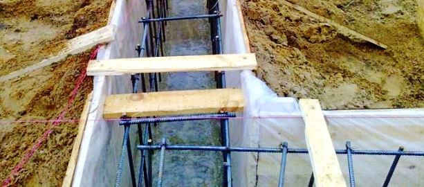 ленточный фундамент фото