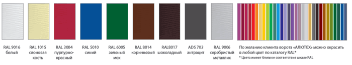 цвета ворот